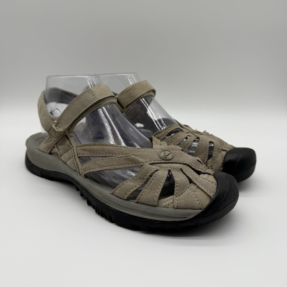 Keen Women's Rose Water Sandal Casual Closed Toe Sport Hiking Brindle Shiitake 9